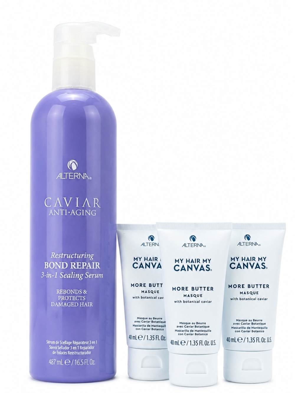 NEW Alterna Caviar Bond Repair Serum 16.5 oz + 3 More Butter Masques